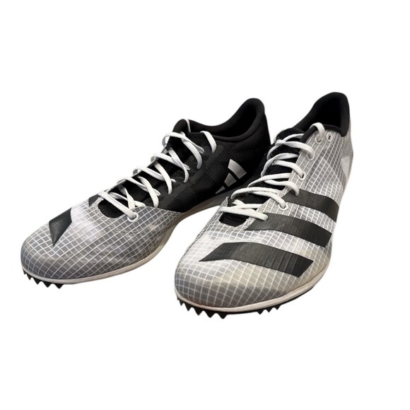 Adidas Distancestar Size 10.5 Mens GX6682  Track Spikes White Black Running - Picture 9 of 9